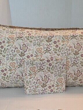 The Company Store Mid-Century Botanical Muted Floral Cotton King Pillow Shams